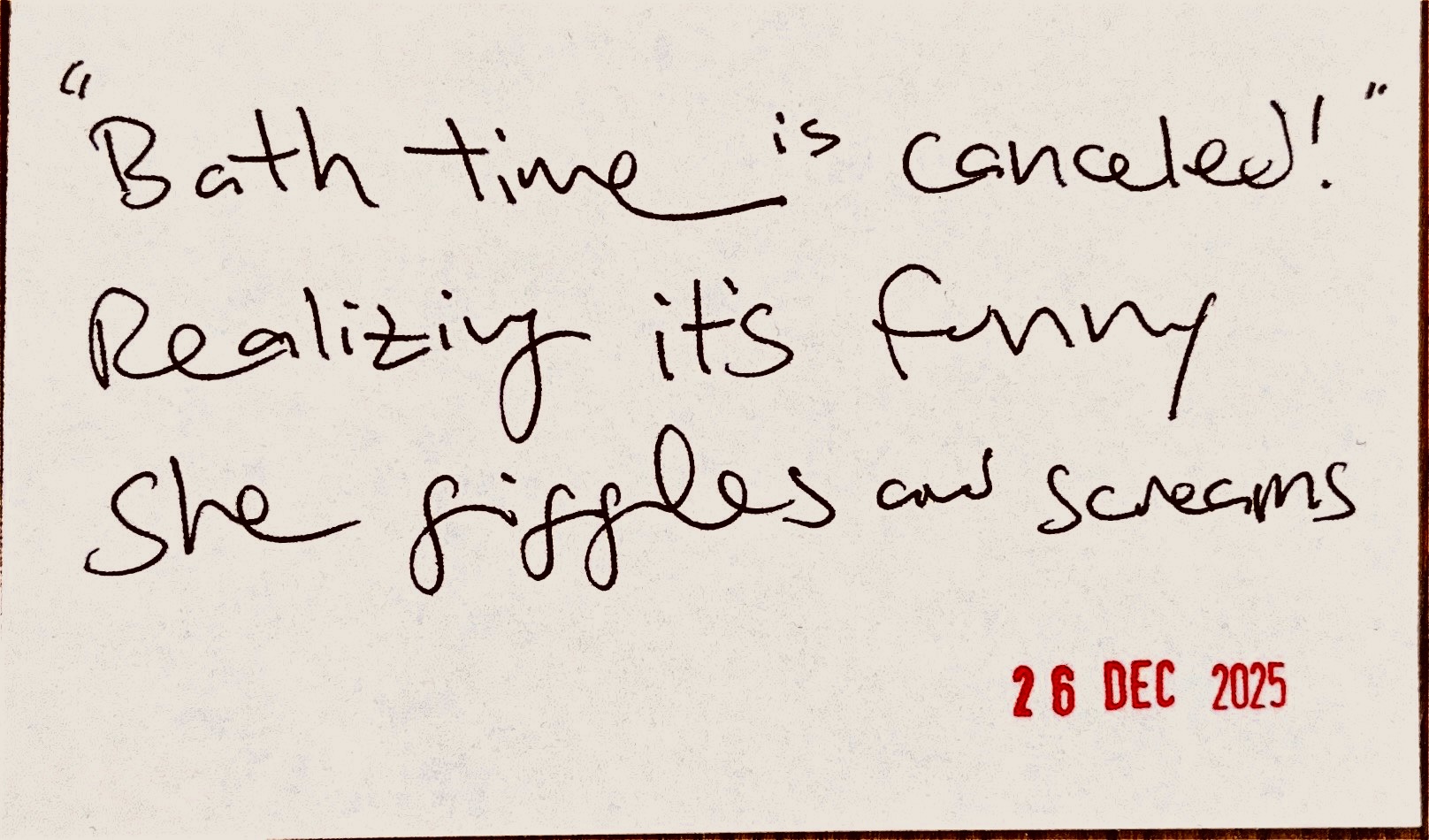 Haiku for December 26, 2025